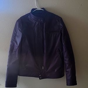 Purple leather jacket